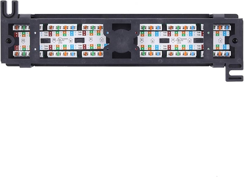 Networx Wallmount 12 Port Network Patch Panel (Cat6 Patch Panel / RJ45 Patch Panel) for Gigabit Network Switch, 10-Gigabit CAT 6 Compatible - Image 2